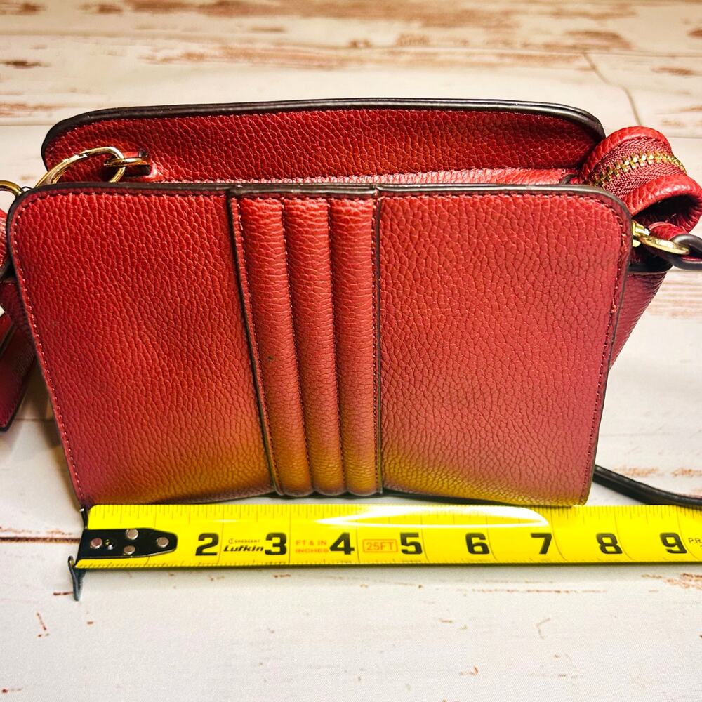 NWT JustFab Martock Crossbody Bag Faux Leather Mini Purse Gold Hardware - Picture 9 of 16